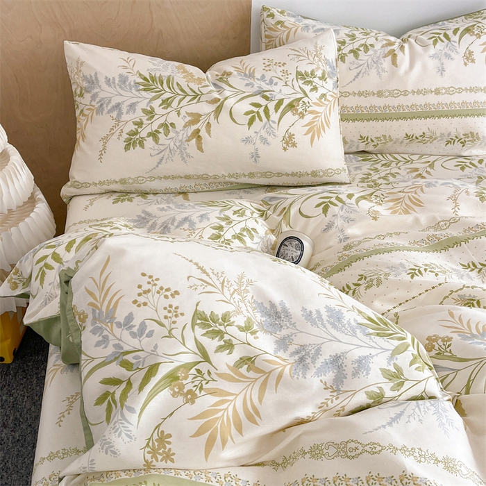 91家纺网 家纺一手货源 找家纺 澜妃 2025春夏新款12868全棉纯棉印花单被套 沐雅清风