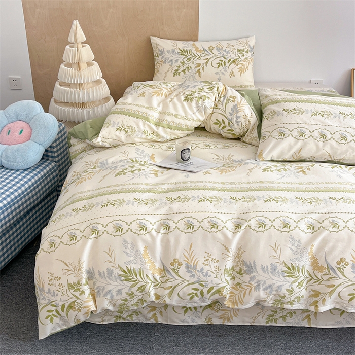 91家纺网 家纺一手货源 找家纺 澜妃 2025春夏新款12868全棉纯棉印花单被套 沐雅清风