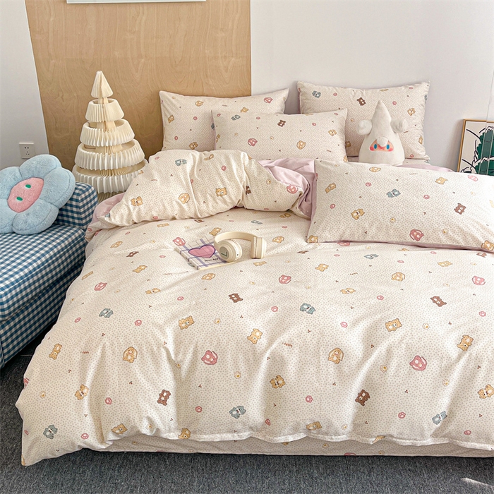 91家纺网 家纺一手货源 找家纺 澜妃 2025春夏新款12868全棉纯棉印花单被套 甜心蜜趣