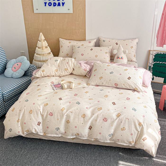 91家纺网 家纺一手货源 找家纺 澜妃 2025春夏新款12868全棉纯棉印花单被套 甜心蜜趣