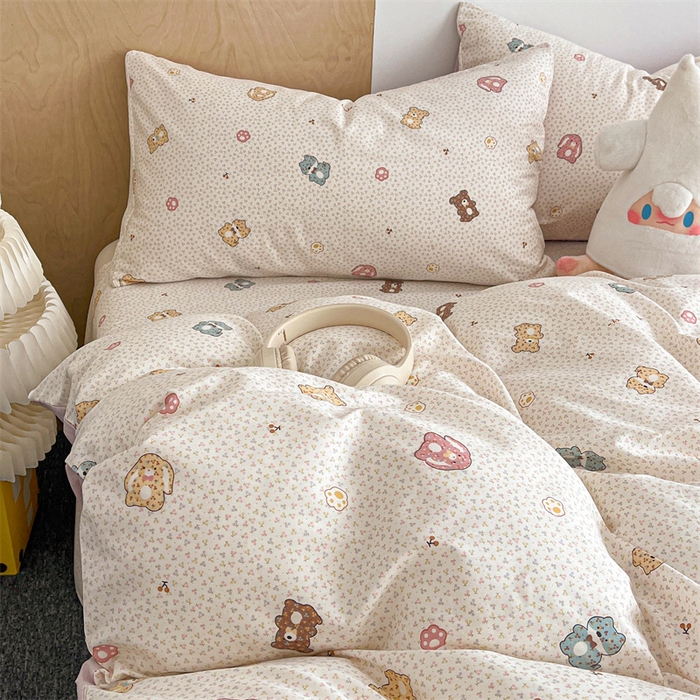 91家纺网 家纺一手货源 找家纺 澜妃 2025春夏新款12868全棉纯棉印花单被套 甜心蜜趣