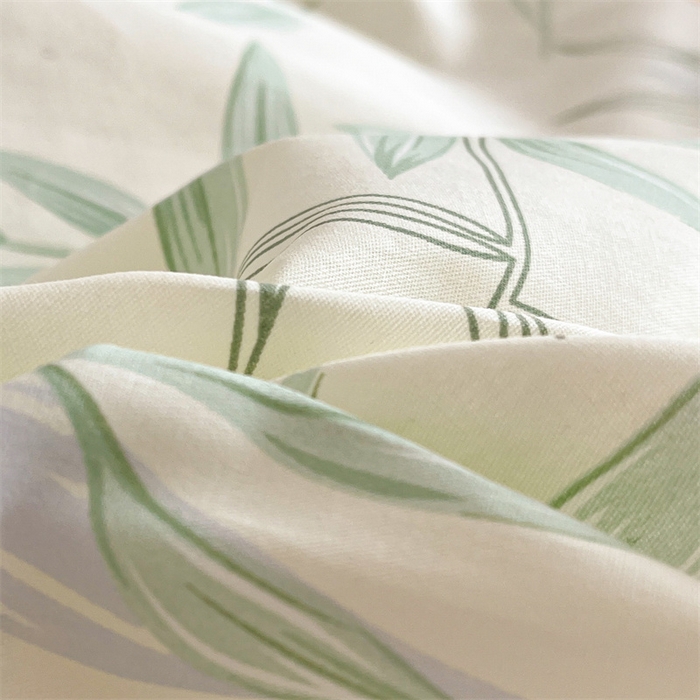 91家纺网 家纺一手货源 找家纺 澜妃 2025春夏新款12868全棉纯棉印花单被套 叶曲