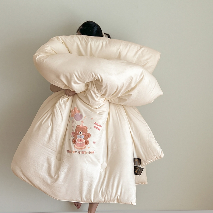 91家纺网 家纺一手货源 找家纺 （总）漫仙阁家纺 2025年新款烫画糯糯棉被子春秋被冬被 单人双人被子