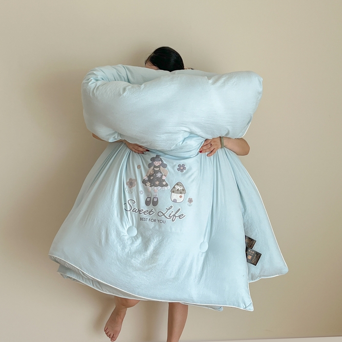 91家纺网 家纺一手货源 找家纺 （总）漫仙阁家纺 2025年新款烫画糯糯棉被子春秋被冬被 单人双人被子