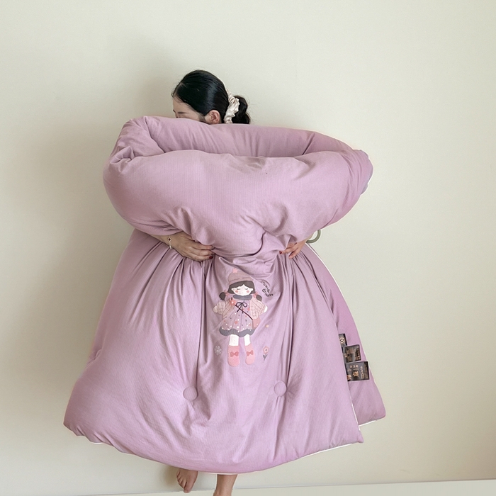 91家纺网 家纺一手货源 找家纺 （总）漫仙阁家纺 2025年新款烫画糯糯棉被子春秋被冬被 单人双人被子