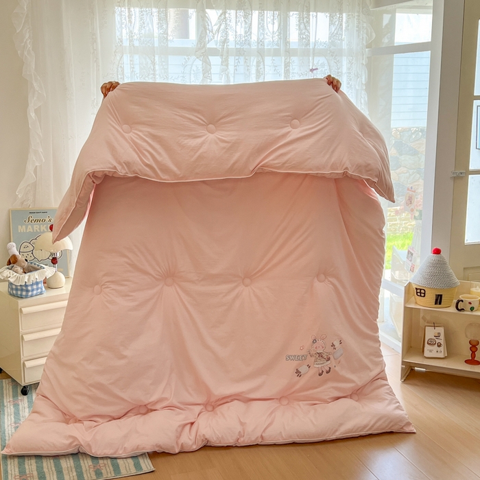 91家纺网 家纺一手货源 找家纺 （总）漫仙阁家纺 2025年新款烫画糯糯棉被子春秋被冬被 单人双人被子