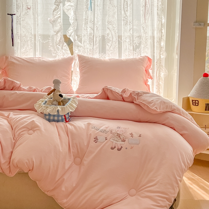 91家纺网 家纺一手货源 找家纺 漫仙阁家纺 2025年新款烫画糯糯棉被子春秋被冬被 单人双人被子 兔小姐