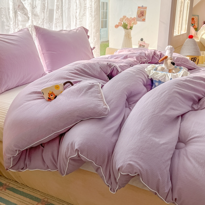 91家纺网 家纺一手货源 找家纺 漫仙阁家纺 2025年新款烫画糯糯棉被子春秋被冬被 单人双人被子 邻家女孩