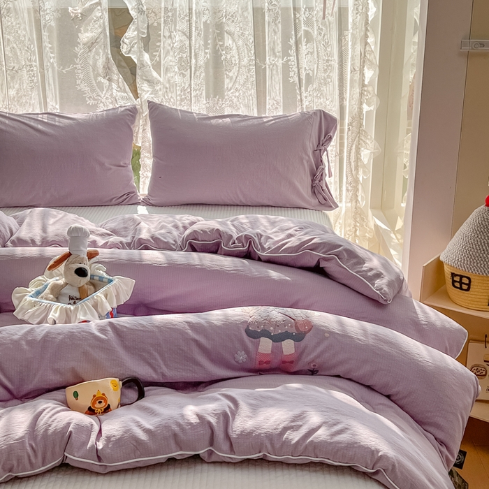 91家纺网 家纺一手货源 找家纺 漫仙阁家纺 2025年新款烫画糯糯棉被子春秋被冬被 单人双人被子 邻家女孩