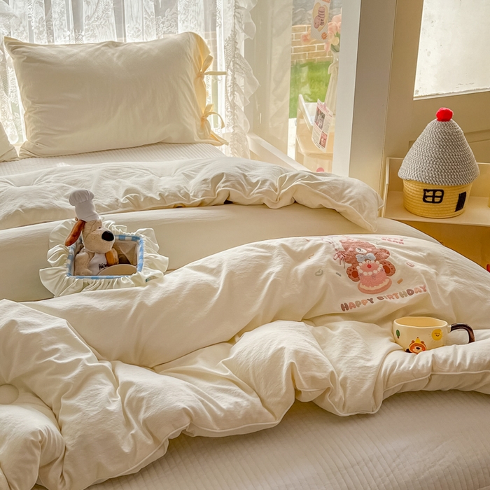 91家纺网 家纺一手货源 找家纺 漫仙阁家纺 2025年新款烫画糯糯棉被子春秋被冬被 单人双人被子 小浣熊