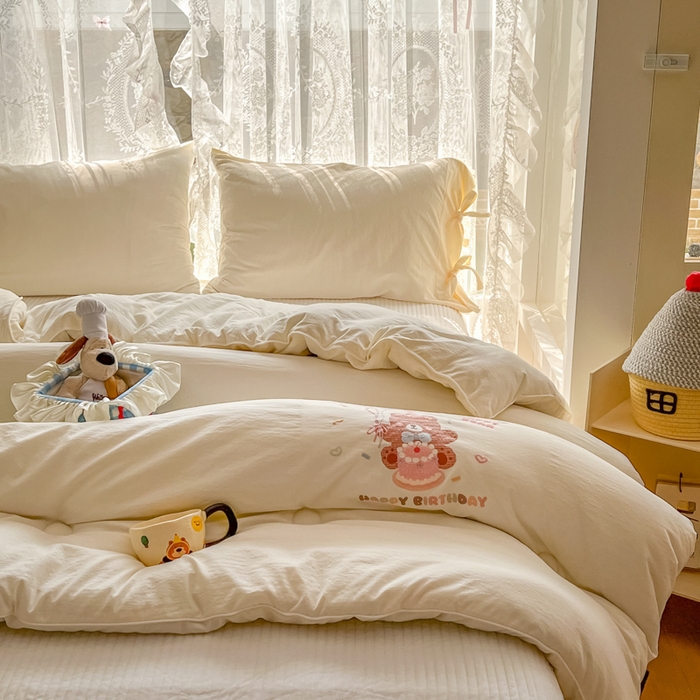 91家纺网 家纺一手货源 找家纺 漫仙阁家纺 2025年新款烫画糯糯棉被子春秋被冬被 单人双人被子 小浣熊