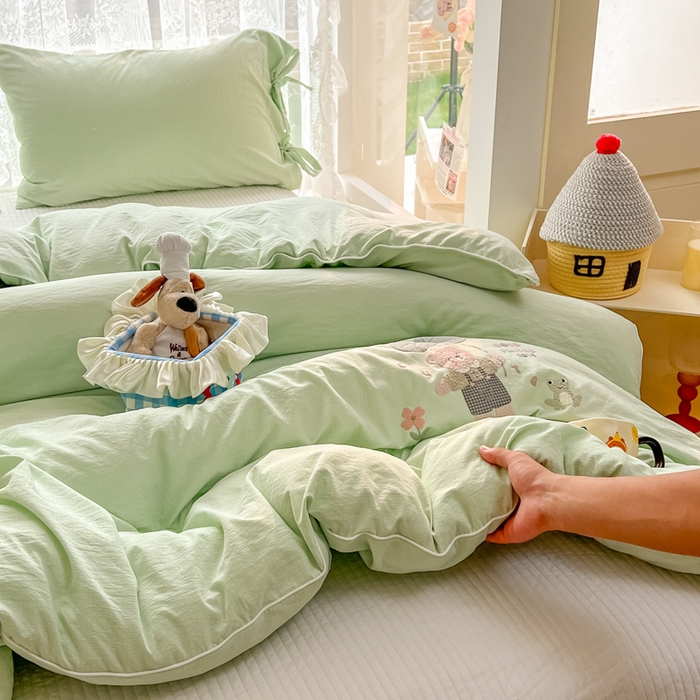 91家纺网 家纺一手货源 找家纺 漫仙阁家纺 2025年新款烫画糯糯棉被子春秋被冬被 单人双人被子 小青蛙