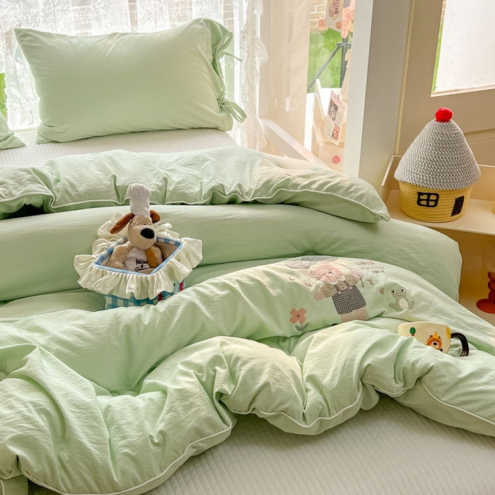 91家纺网 家纺一手货源 找家纺 漫仙阁家纺 2025年新款烫画糯糯棉被子春秋被冬被 单人双人被子 小青蛙