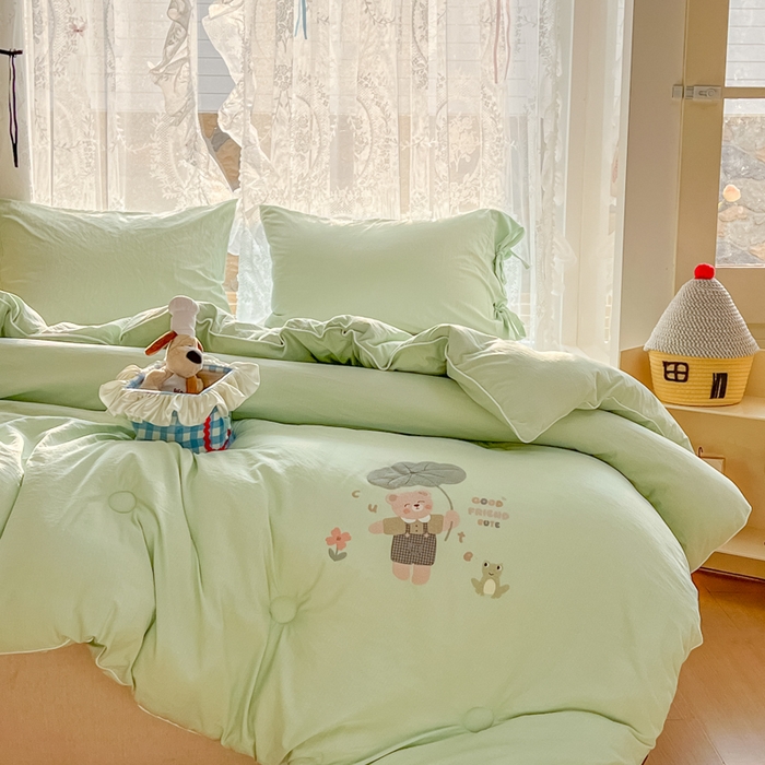 91家纺网 家纺一手货源 找家纺 漫仙阁家纺 2025年新款烫画糯糯棉被子春秋被冬被 单人双人被子 小青蛙