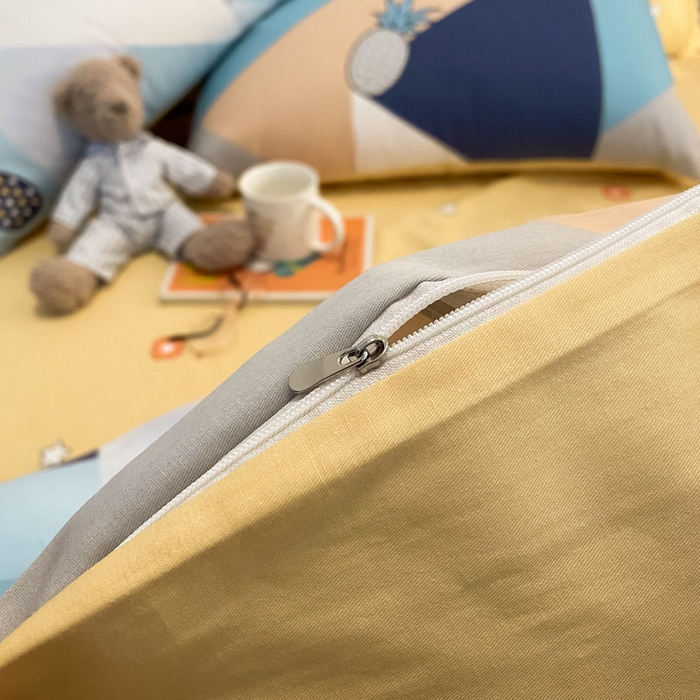 91家纺网 家纺一手货源 找家纺 澜妃 2025春夏新款12868全棉纯棉印花单被套 菠萝多多