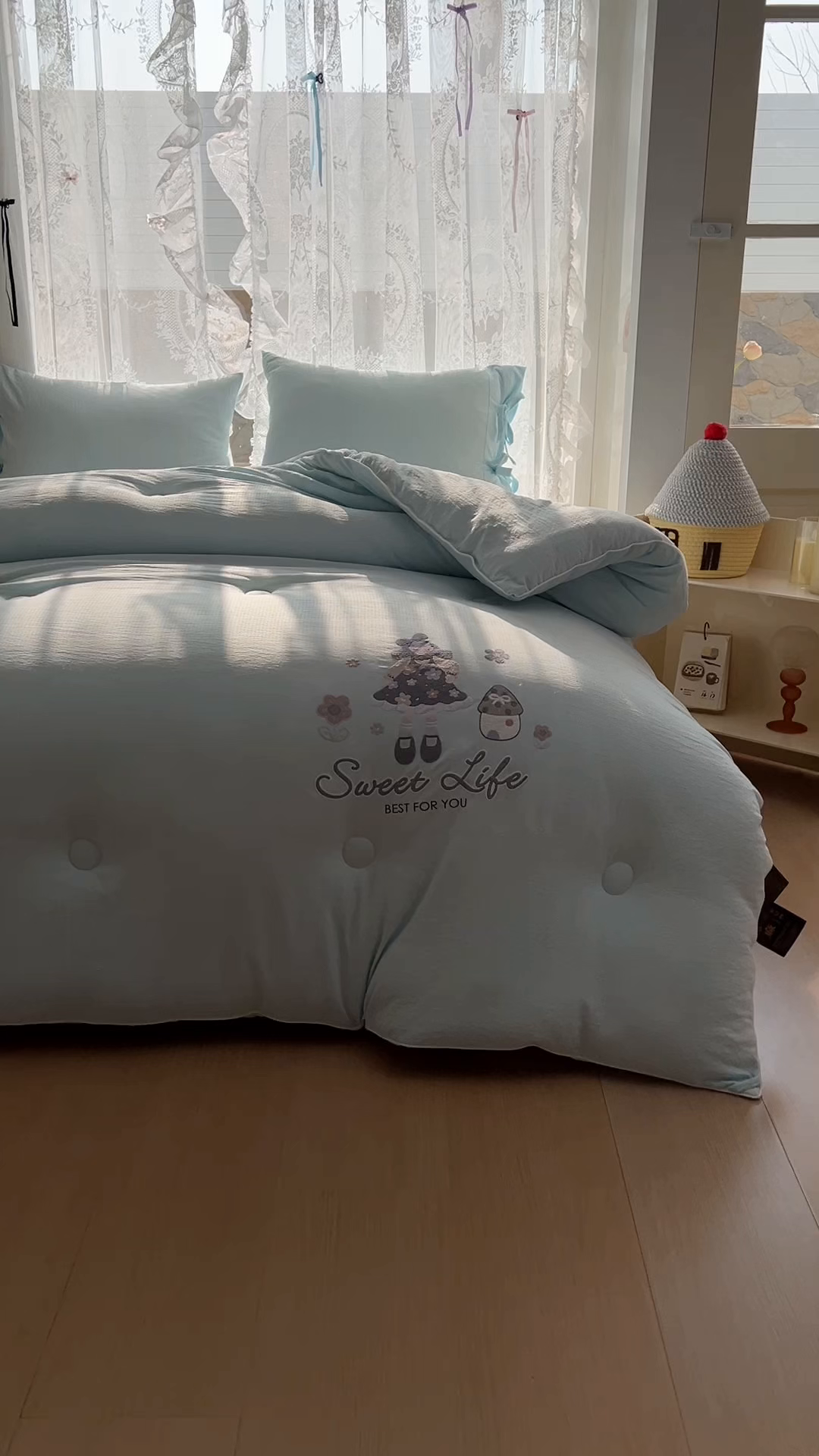 91家纺网 家纺一手货源 找家纺 漫仙阁家纺 2025年新款烫画糯糯棉被子春秋被冬被 单人双人被子 花仙子