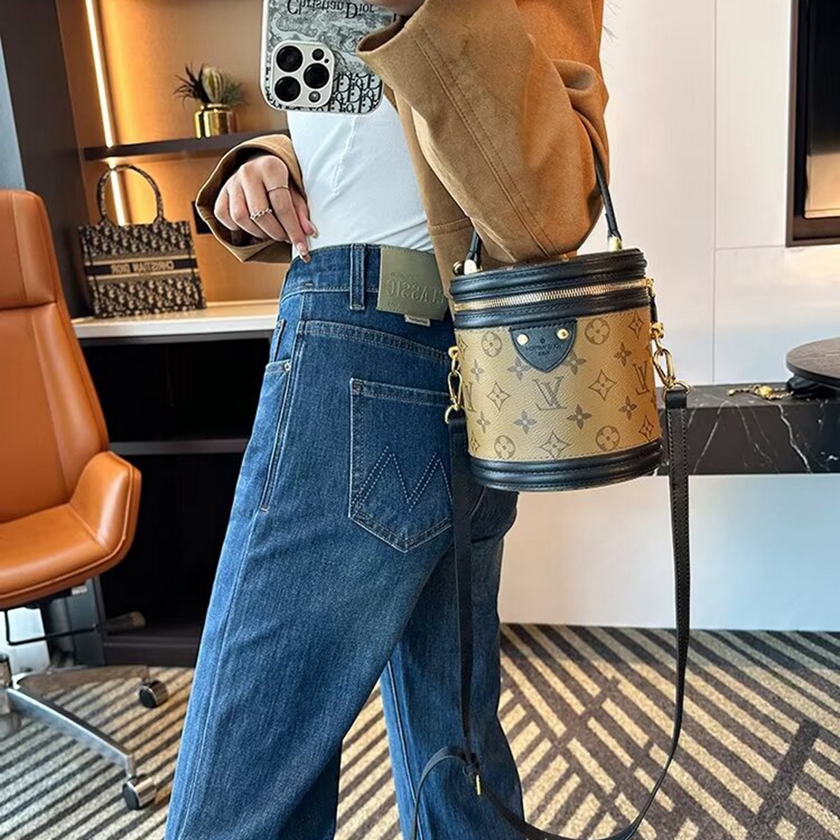 91家纺网 家纺一手货源 找家纺 洛兰沙家居馆【只代发】【只代发】 2025新款大码胖mm美式高街直筒牛仔裤女高腰宽松显瘦九分烟管裤子牛仔裤3 深蓝