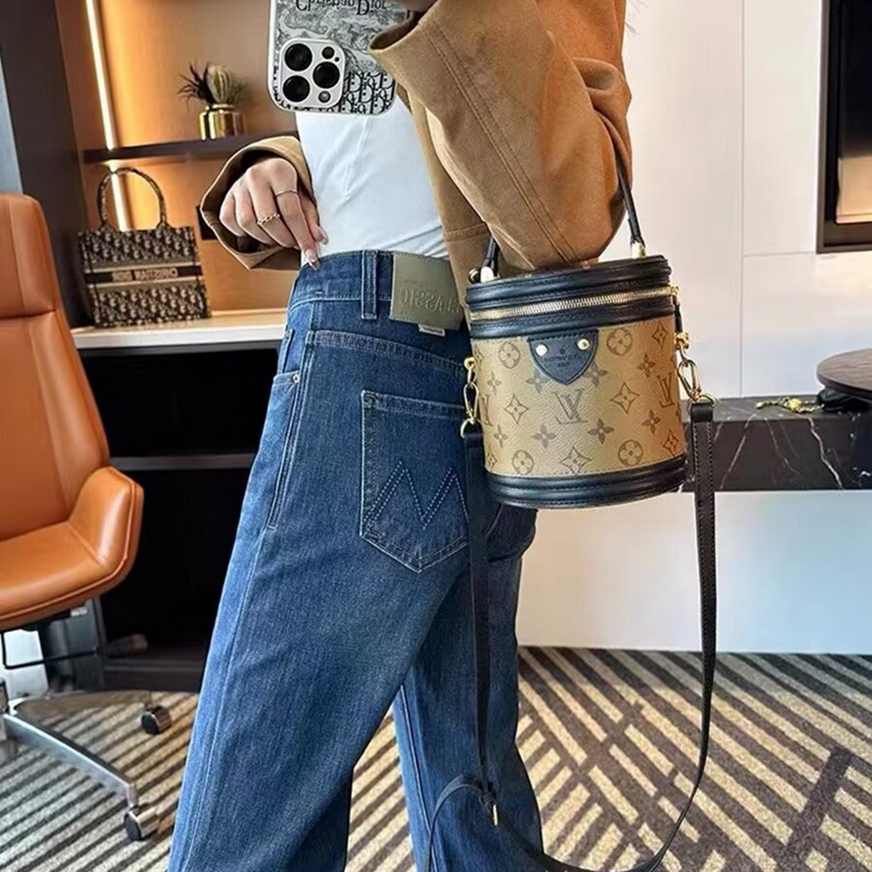 91家纺网 家纺一手货源 找家纺 洛兰沙家居馆【只代发】【只代发】 2025新款大码胖mm美式高街直筒牛仔裤女高腰宽松显瘦九分烟管裤子牛仔裤3 深蓝