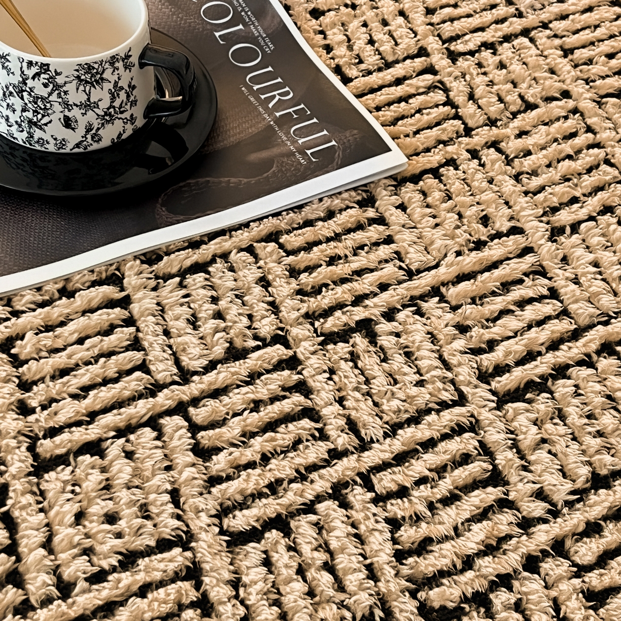 91家纺网 家纺一手货源 找家纺 莱家富 2026新款暖绒舒棉绒床笠-梦境系列（可供跨境外贸抽空压缩爆款首选） 梦境-米驼