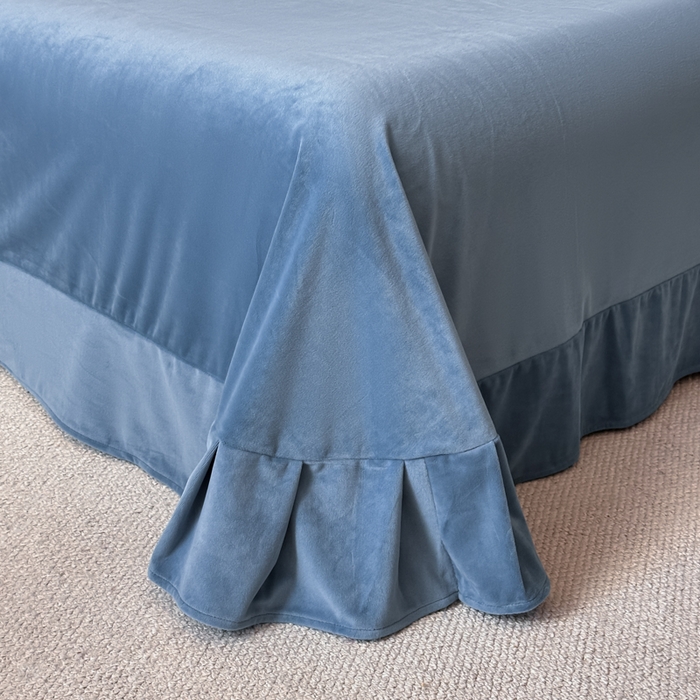 91家纺网 家纺一手货源 找家纺 （总）鸿织源2025新款-茶颜系列 宝宝绒宽边四件套