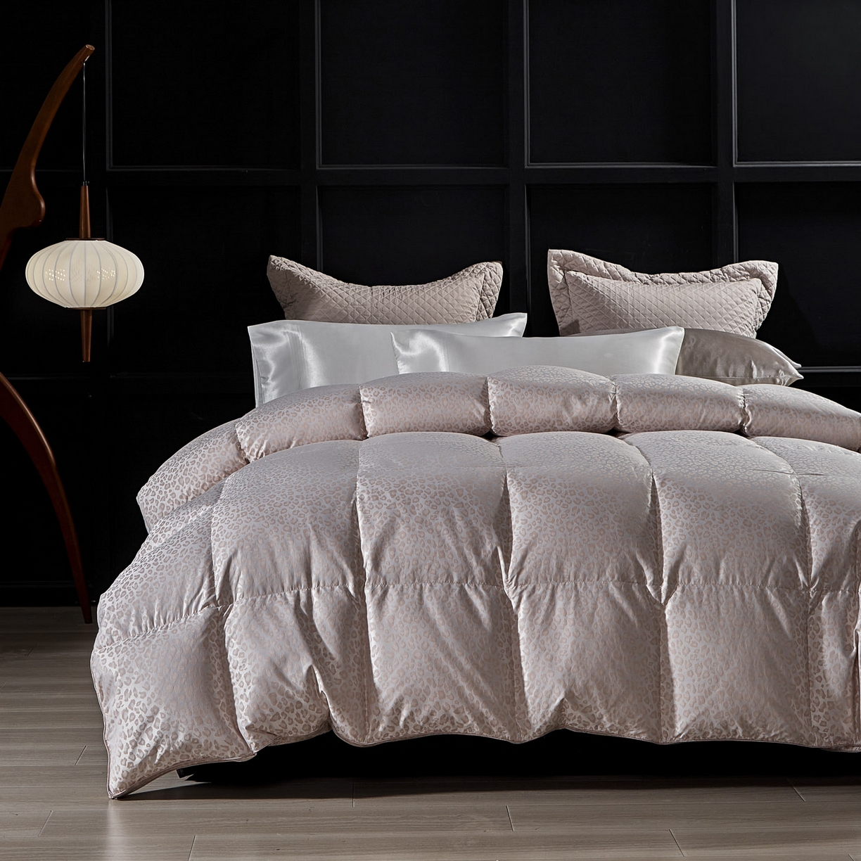 暖羽屋羽绒馆 2025新款400T鹅绒丝被子 羽绒被双层 秋冬被子羽毛被芯双人加厚春秋被 Q魅惑 粉