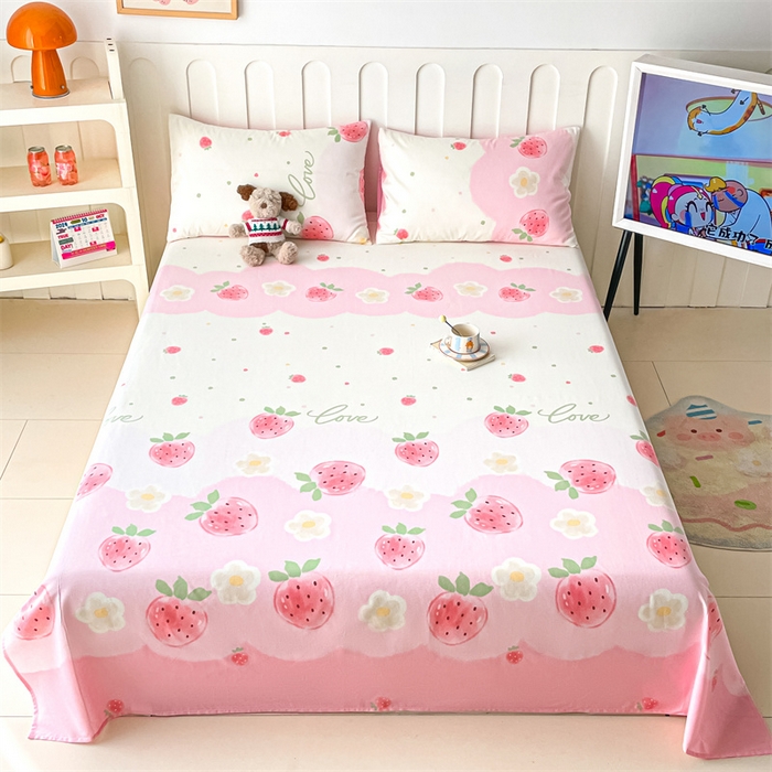 91家纺网 家纺一手货源 找家纺 （总）澜妃 2025新款12868全棉纯棉印花床单