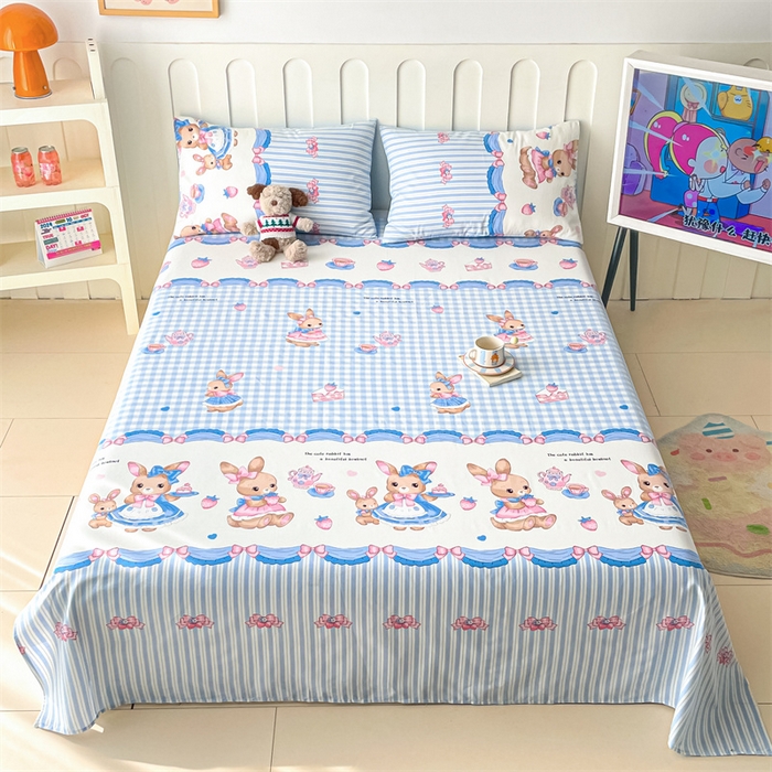 91家纺网 家纺一手货源 找家纺 （总）澜妃 2025新款12868全棉纯棉印花床单