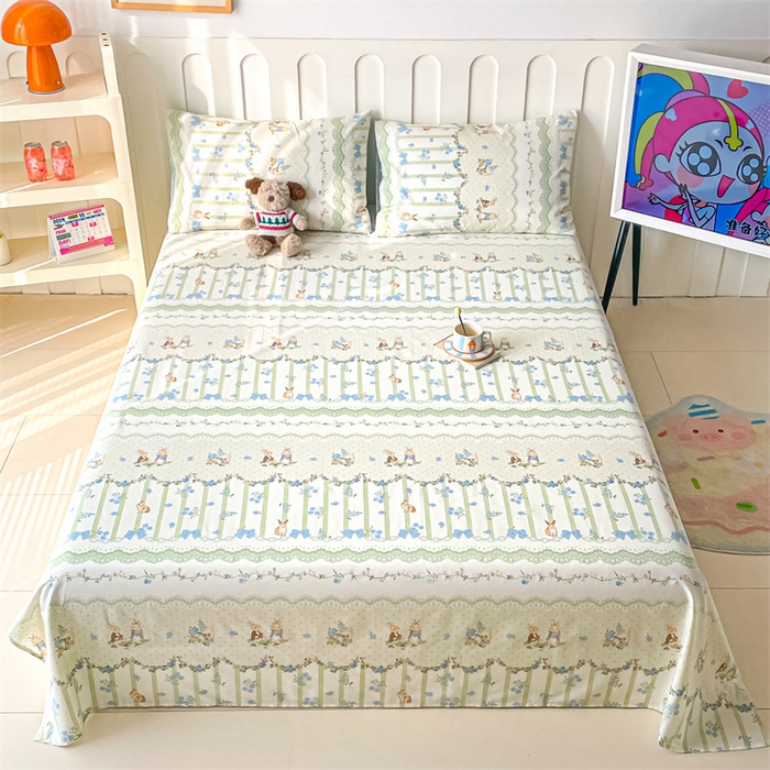 91家纺网 家纺一手货源 找家纺 （总）澜妃 2025新款12868全棉纯棉印花床单