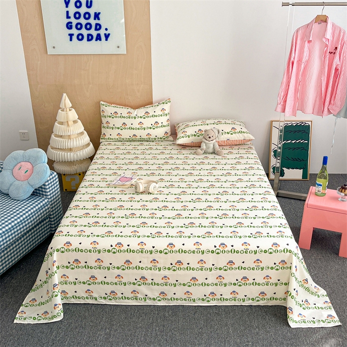 91家纺网 家纺一手货源 找家纺 （总）澜妃 2025新款12868全棉纯棉印花床单