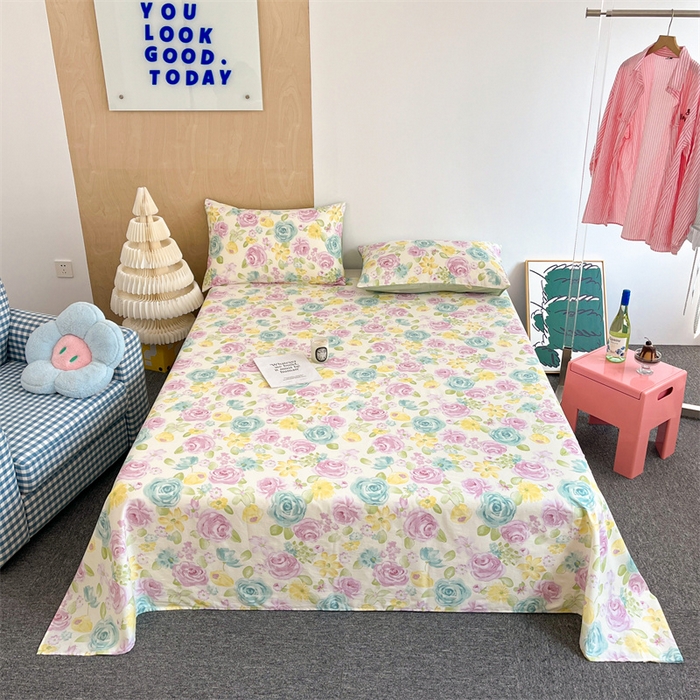 91家纺网 家纺一手货源 找家纺 （总）澜妃 2025新款12868全棉纯棉印花床单