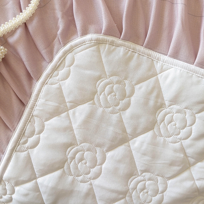 91家纺网 家纺一手货源 找家纺 宜凡家纺 2025新款牛奶绒5D数码大板印花床盖四件套 玫瑰庄园 豆沙