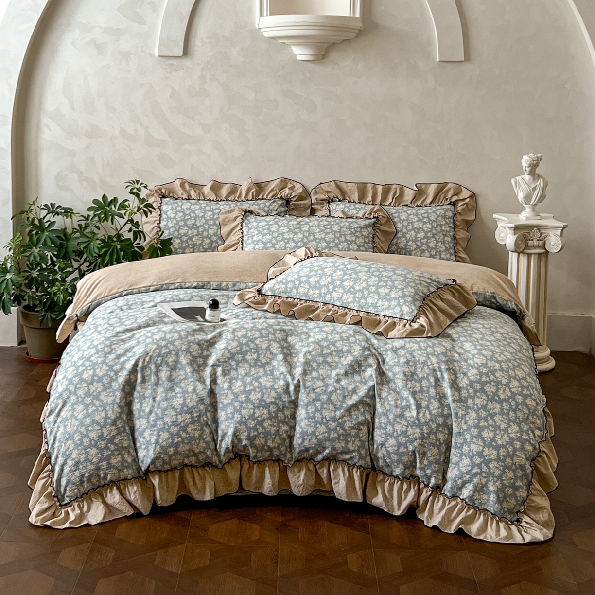 91家纺网 家纺一手货源 找家纺 （总）柔享家（原芷澜家纺）2025新款全棉高端贴布刺绣幼儿园三件套套件儿童三件套被子被芯婴童宝宝六件套七件套