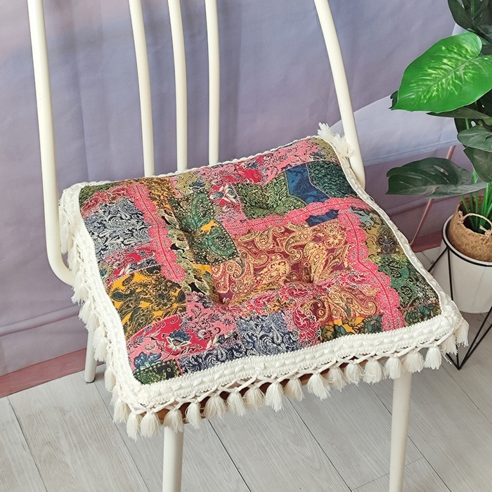 91家纺网 家纺一手货源 找家纺 （总）李帅家居 2025新款流苏坐垫花边吊穗靠垫抱枕定型沙发垫美式飘窗垫