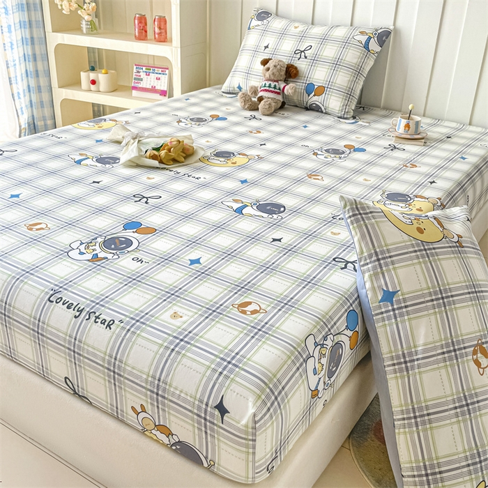 91家纺网 家纺一手货源 找家纺 （总）澜妃 2025新款12868全棉纯棉印花单床笠