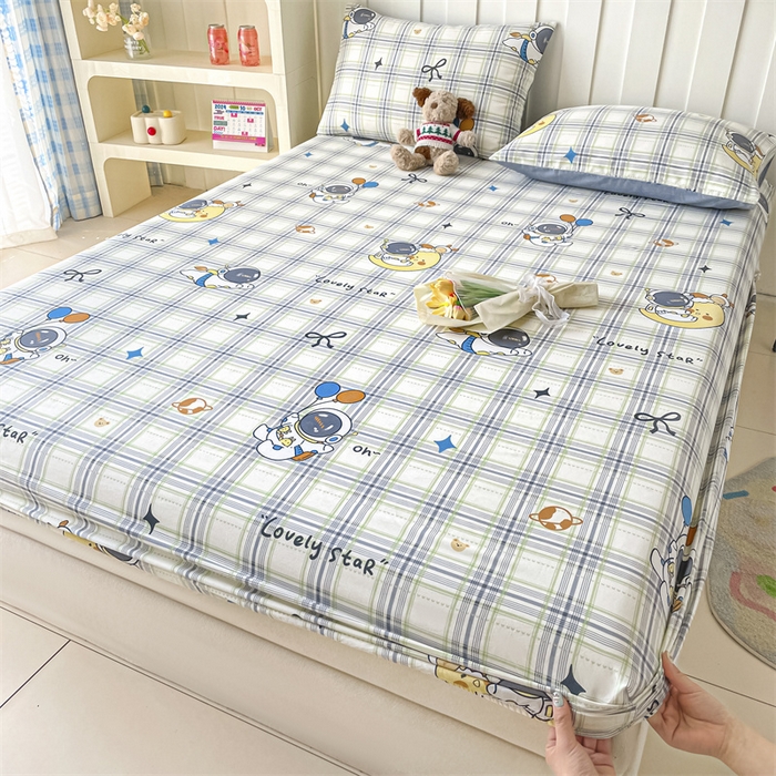 91家纺网 家纺一手货源 找家纺 （总）澜妃 2025新款12868全棉纯棉印花单床笠