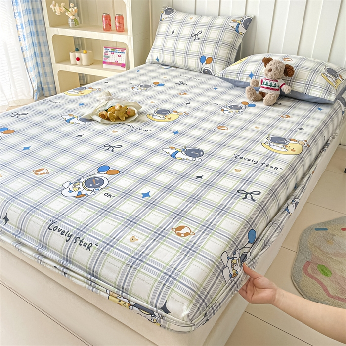 91家纺网 家纺一手货源 找家纺 （总）澜妃 2025新款12868全棉纯棉印花单床笠