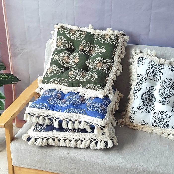 91家纺网 家纺一手货源 找家纺 （总）李帅家居 2025新款流苏坐垫花边吊穗靠垫抱枕定型沙发垫美式飘窗垫