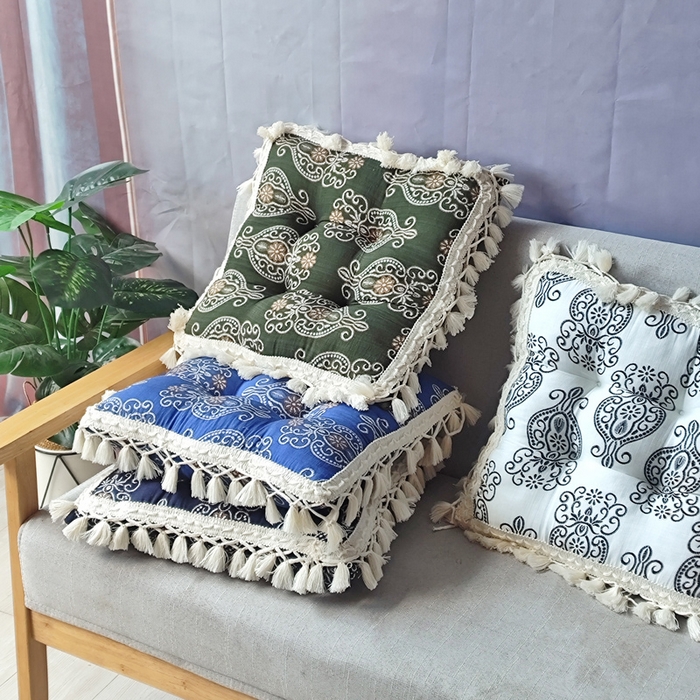 91家纺网 家纺一手货源 找家纺 （总）李帅家居 2025新款流苏坐垫花边吊穗靠垫抱枕定型沙发垫美式飘窗垫