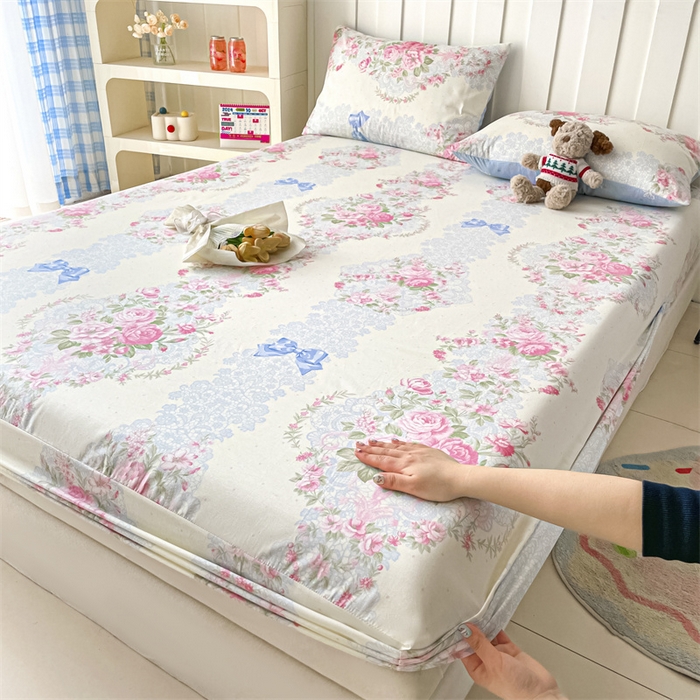 91家纺网 家纺一手货源 找家纺 （总）澜妃 2025新款12868全棉纯棉印花单床笠