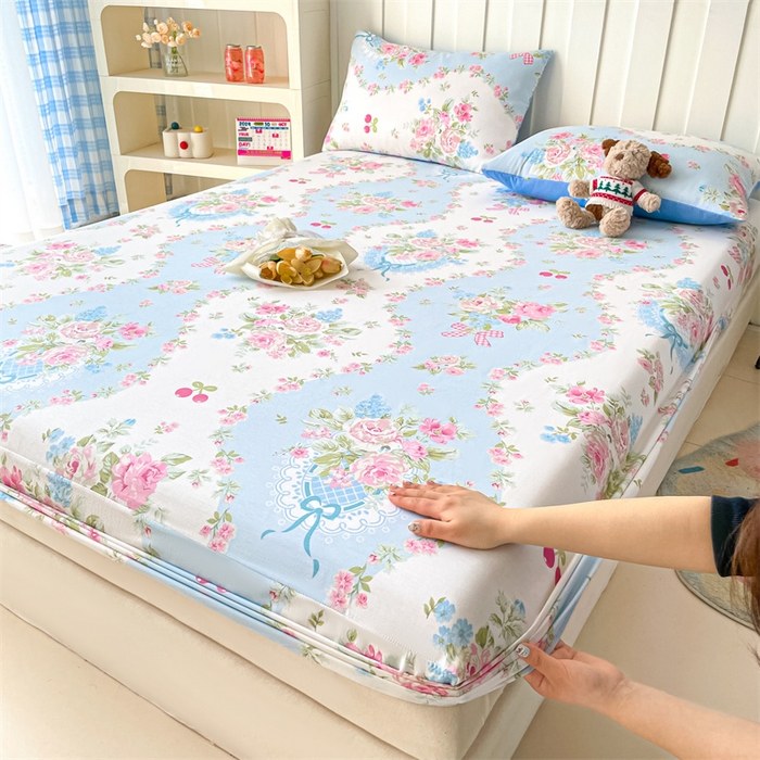 91家纺网 家纺一手货源 找家纺 （总）澜妃 2025新款12868全棉纯棉印花单床笠