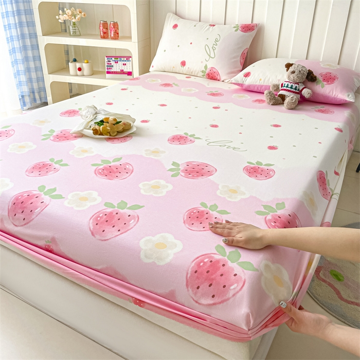 91家纺网 家纺一手货源 找家纺 （总）澜妃 2025新款12868全棉纯棉印花单床笠