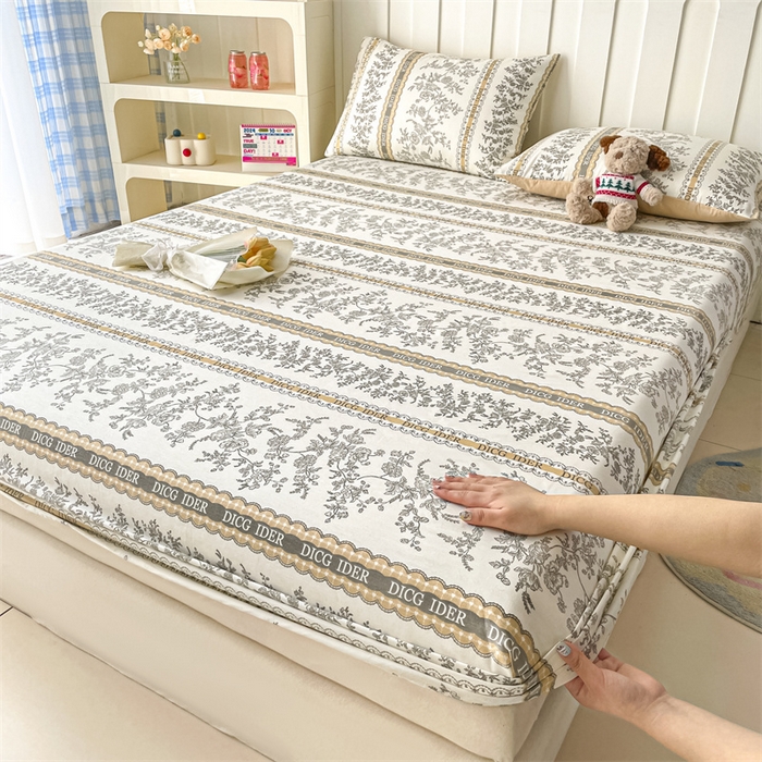 91家纺网 家纺一手货源 找家纺 （总）澜妃 2025新款12868全棉纯棉印花单床笠