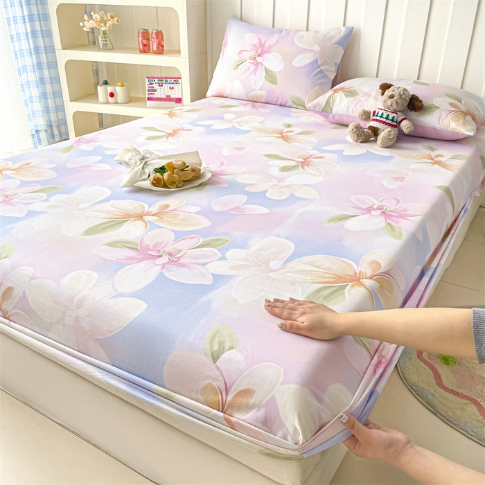 91家纺网 家纺一手货源 找家纺 （总）澜妃 2025新款12868全棉纯棉印花单床笠