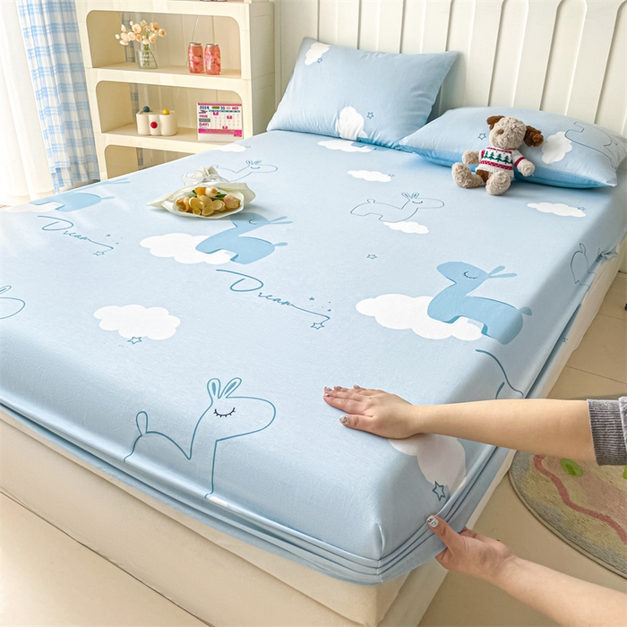 91家纺网 家纺一手货源 找家纺 （总）澜妃 2025新款12868全棉纯棉印花单床笠