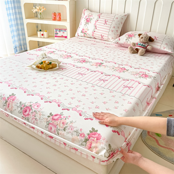 91家纺网 家纺一手货源 找家纺 （总）澜妃 2025新款12868全棉纯棉印花单床笠