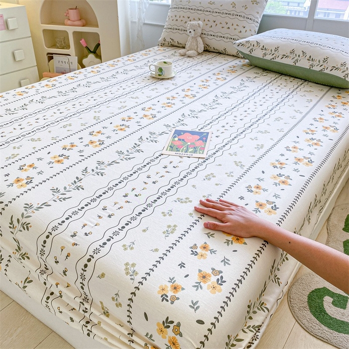 91家纺网 家纺一手货源 找家纺 （总）澜妃 2025新款12868全棉纯棉印花单床笠