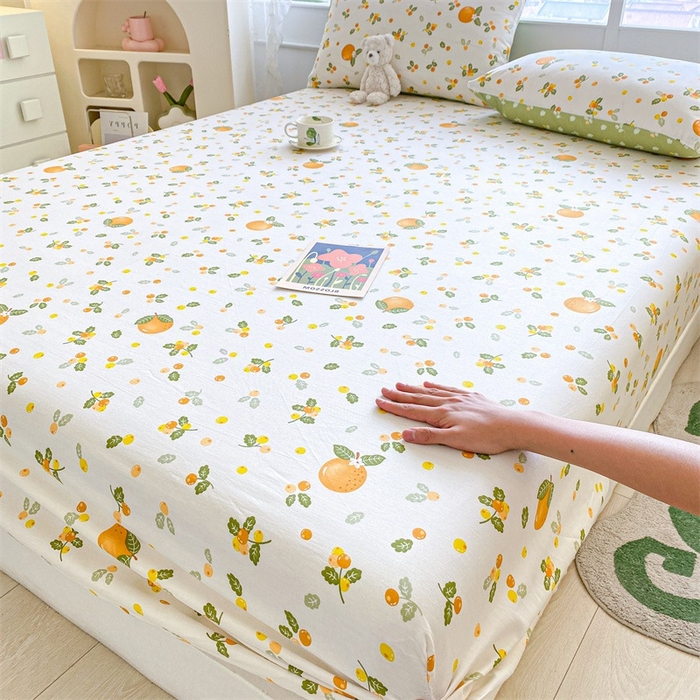 91家纺网 家纺一手货源 找家纺 （总）澜妃 2025新款12868全棉纯棉印花单床笠