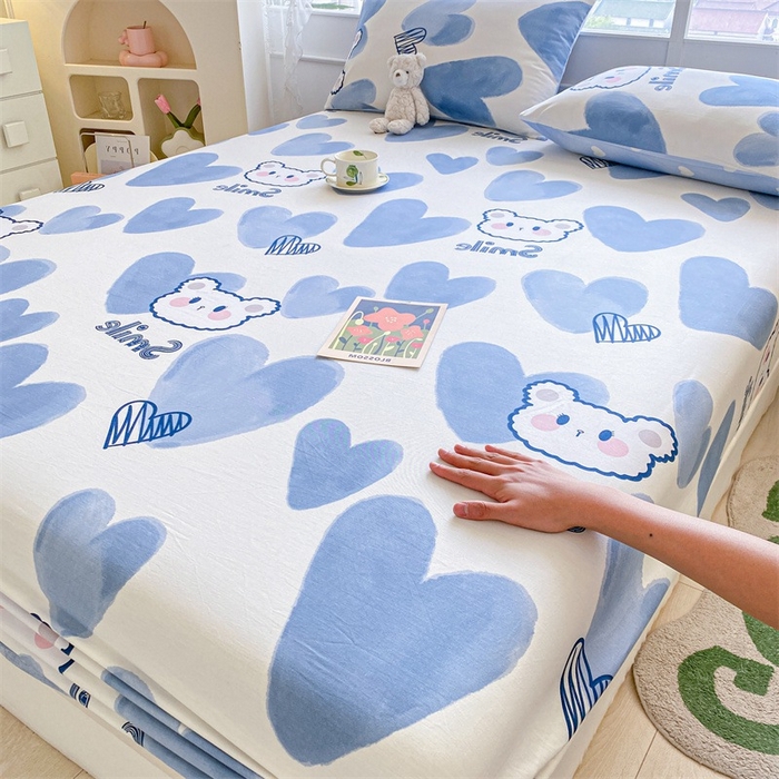 91家纺网 家纺一手货源 找家纺 （总）澜妃 2025新款12868全棉纯棉印花单床笠