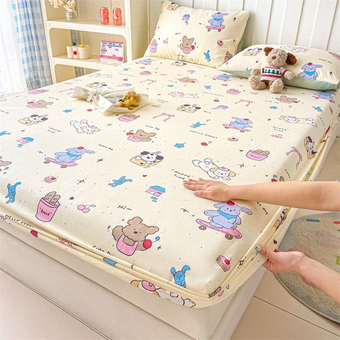 91家纺网 家纺一手货源 找家纺 （总）澜妃 2025新款12868全棉纯棉印花单床笠