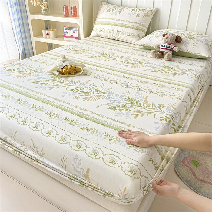 91家纺网 家纺一手货源 找家纺 （总）澜妃 2025新款12868全棉纯棉印花单床笠